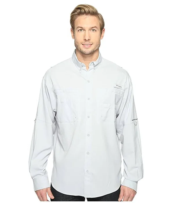 Columbia Men's Tamiami II LS Shirt - Xs - Cool Grey