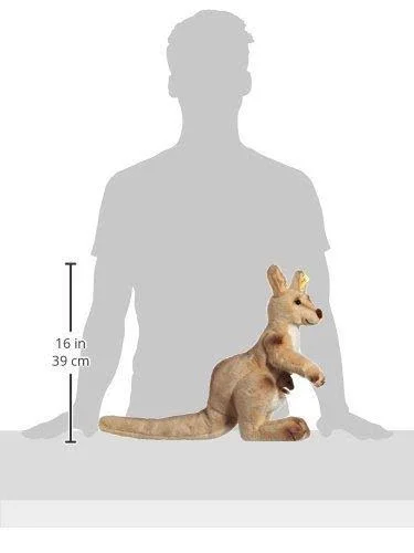 Steiff Kango Kangaroo with Baby (Beige)