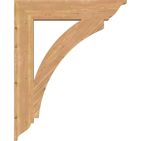 Ekena Millwork BKT06X32X40THR01SWR 5 1/2x22W x 32x22D x 40x22H Thorton Traditional Smooth BRACKET - Western Red Cedar