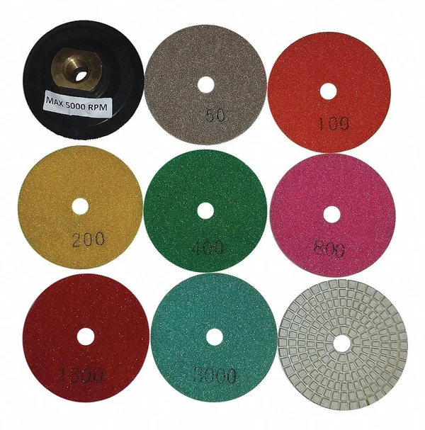 Hydro-Handle Z3SET Polishing Pad Set - Resin, 3 in.