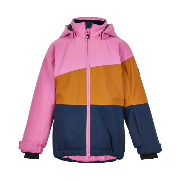 Color Kids Kids Ski Jacket 1 Colorblock-Blue-Brown-Purple - Kids Casual Jacket, Size 116 - Color Dress Blues