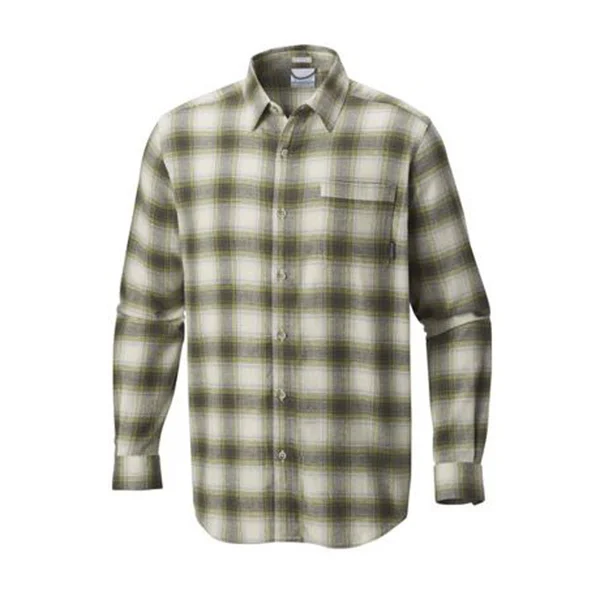 Columbia Men's Boulder Ridge Long Sleeve Flannel - Tall (XL Tall Ginkgo Pop Plaid)