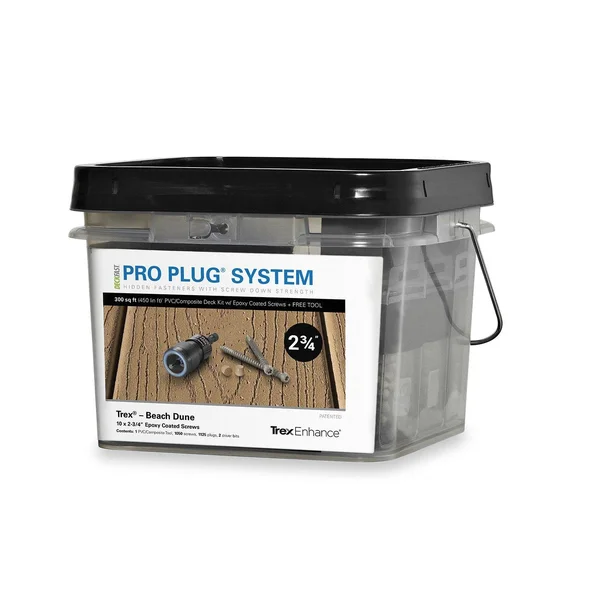 Starborn Industries Pro Plug System for Trex Decking - 300 Square Feet - 305 Stainless Steel - #10 x 2-1/2x22 - Trex Select Winc