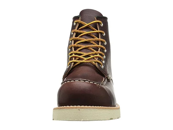 Red Wing Shoes 6-Inch Moc Toe Lug Men 2E Moc Toe Leather Brown Boot