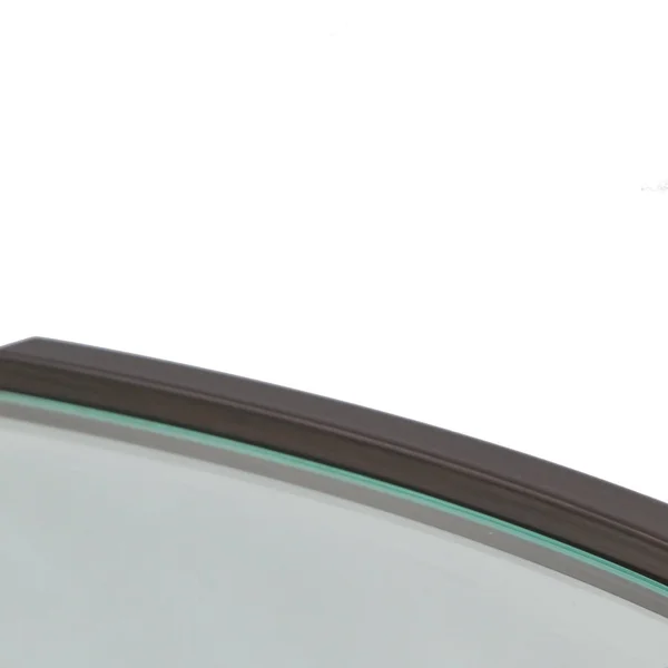 London Framed Oval Mirror - Black Walnut - Black Walnut - 21 1/8x22 x 25 1/8x22