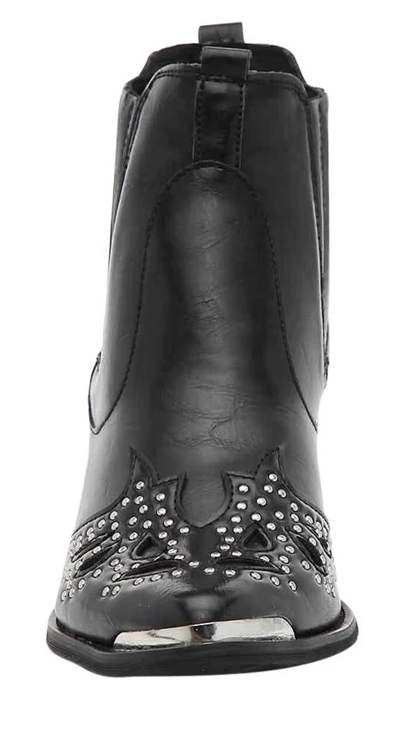 Wanted Lonestar Western Inspired Ankle Bootie Women's Shoes - 7 - Tan
