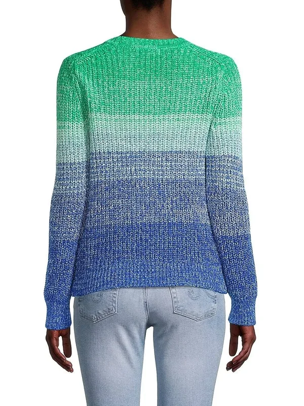 Calvin Klein Women's Ombre Cotton Sweater - Ember Combo - Size M