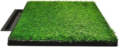 Downtown Pet Supply 20 in. x 25 in. Grass Potty Turf System for Dogs and Puppies with Drawer - DG-CLN-PEE-25-DRW