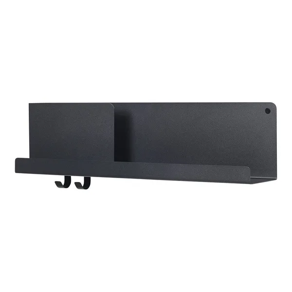 Muuto - Folded Shelves 63 x 16 - 5 cm, Black, 63 x 12.4 x 16.5 cm