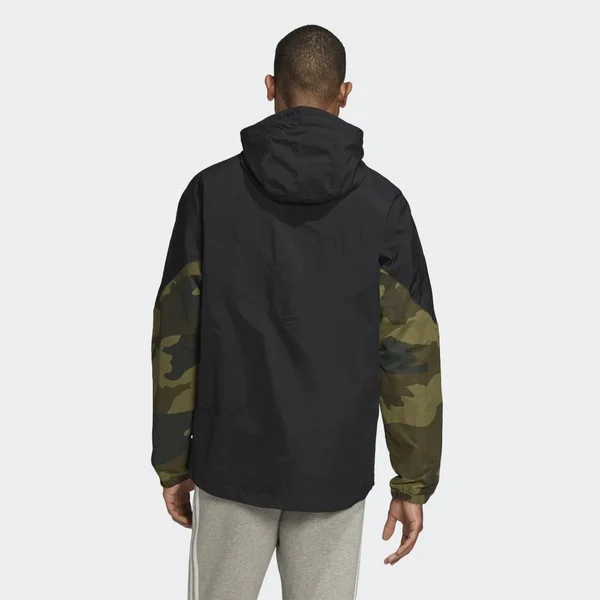 Adidas Men's Originals Camo Windbreaker - Black