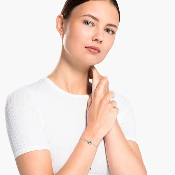 Swarovski Angelic Green Rectangular Pull Bracelet