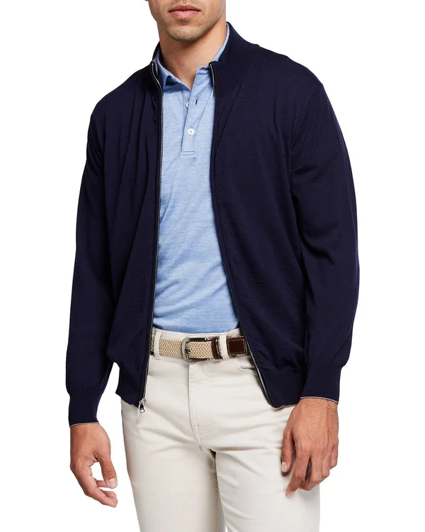 Peter Millar Collection Men's Excursionist Flex Full Zip Sweater