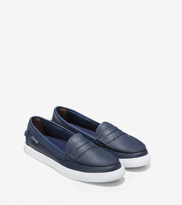 Cole Haan Nantucket Leather Penny Loafers, Navy, Peacoat, Women's, 5B