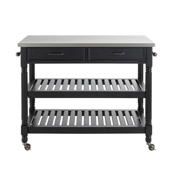 Home Styles Savannah Black Kitchen Cart
