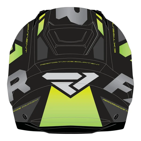 FXR Maverick Team Modular Snow Helmet w/Electric Shield Black/Charcoal/Hi-Vis XL