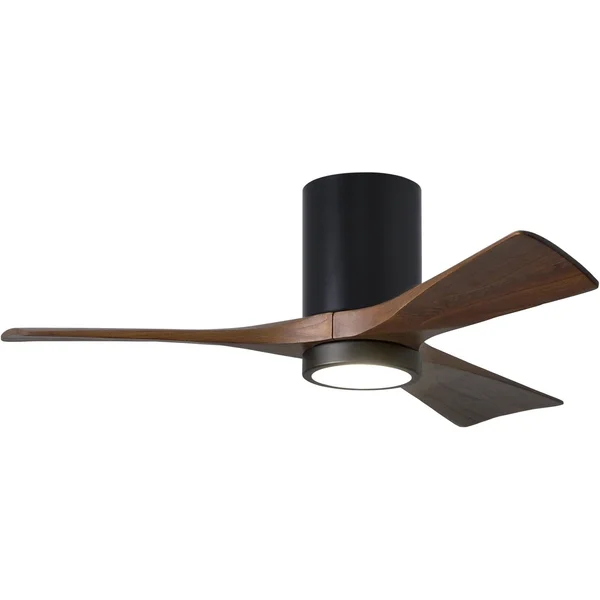 Irene Hugger Ceiling Fan with Light by Matthews Fan Company - Gloss White, IR3HLK-WH-WA-60