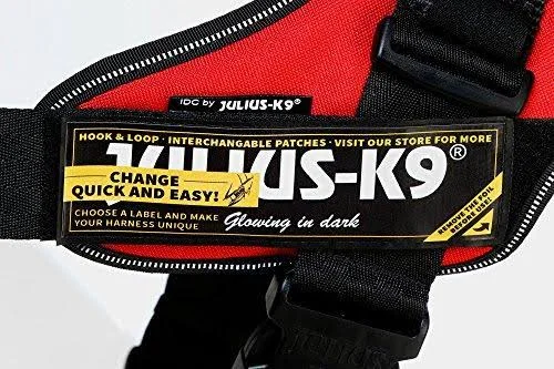 Julius-K9, 16IDC-FARNE-MM, IDC Powerharness, Dog Harness, Size: Mini-Mini, Jeans with Neon Edge