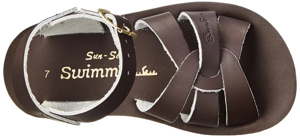 Salt Water Sandals by Hoy Shoe Sun-San Swimmer - Brown - Toddler 9 - 8002-BROWN-9