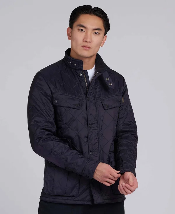 Barbour International Ariel Polarquilt Jacket, Navy