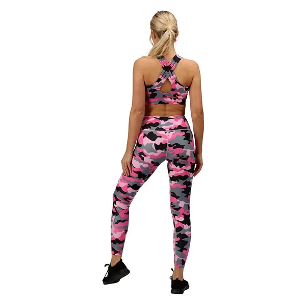 Tikiboo Strawberry Sundae Camo Gym Leggings - Tikiboo L, Pink