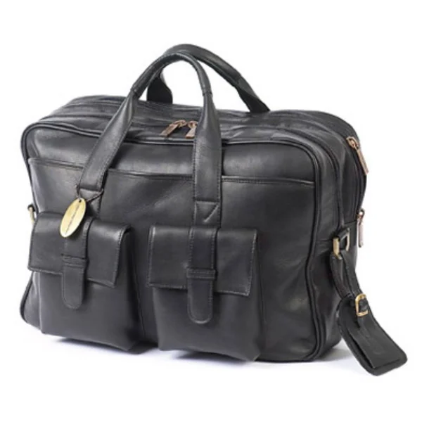 Claire Chase Platinum Computer Briefcase Black