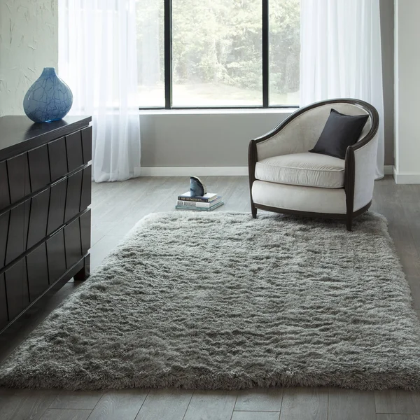 Momeni Enchanted Shag Rug Grey 5' x 7'