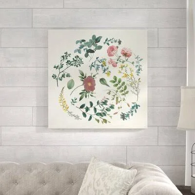 Victorian Garden II by Wild Apple Portfolio - Painting Print on Canvas August Grove Size: 30x22 H x 30x22 W x 1.25x22 D