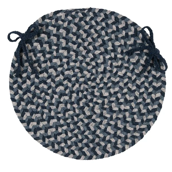 Colonial Mills Boston Common Braided Rug Capeside Blue, Size: 2 x 5 ft.