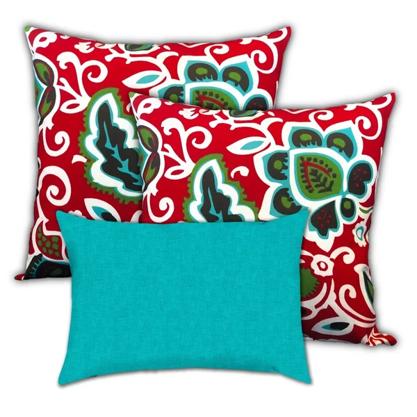 Joita Home Saucy Flowers Set of 3 Pillow VOQC-328079432824-0A