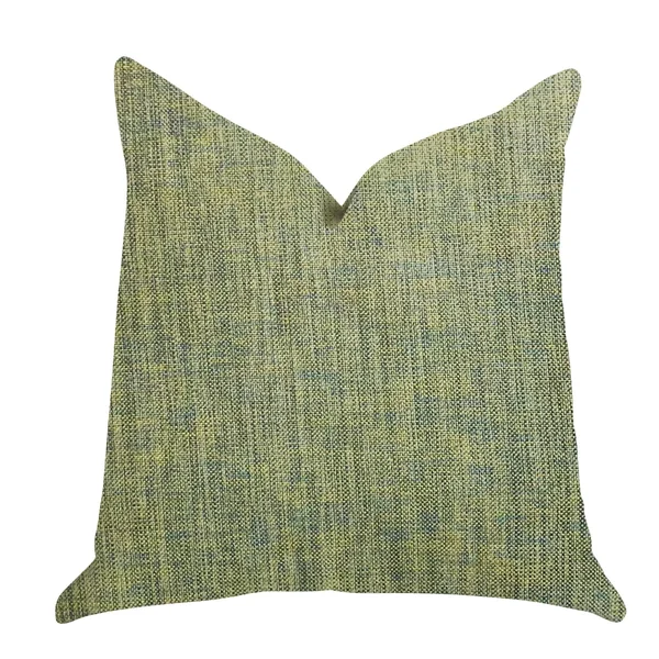 Plutus 26x22 x 26x22 Mango Bliss Luxury Throw Pillow in Green and Yellow Tones