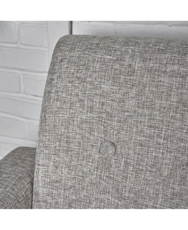 Noble House Sawyer Club Chair in Gray and Natural