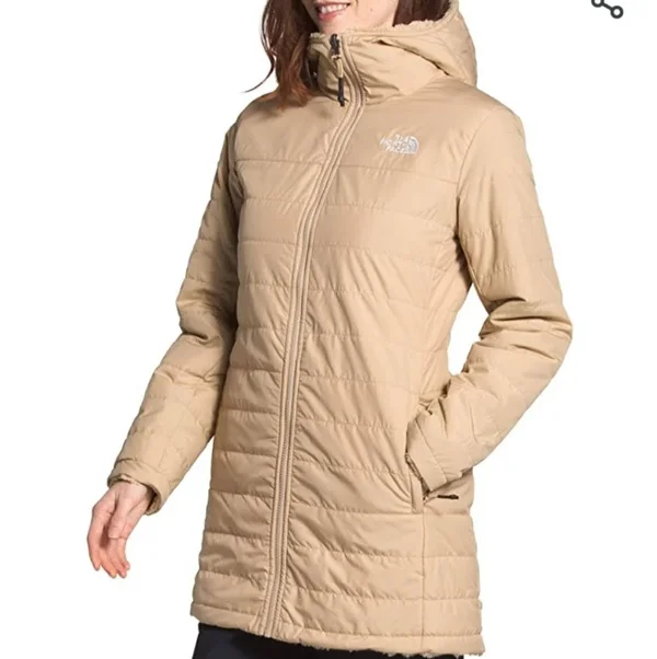 The North Face Mossbud Insulated Reversible Parka, Hawthorne Khaki, Women's, Medium
