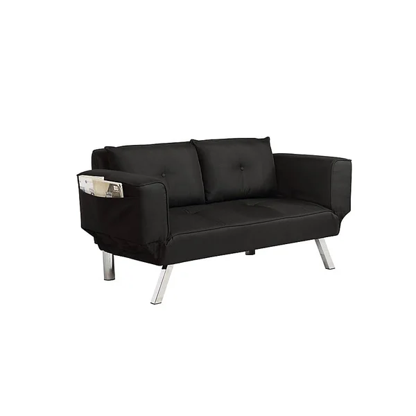 Serta Morris Convertible Sofa, Size null, Black