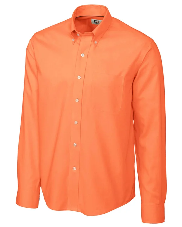 Cutter & Buck Epic Easy Care Nailshead Mens Long Sleeve Dress Shirt