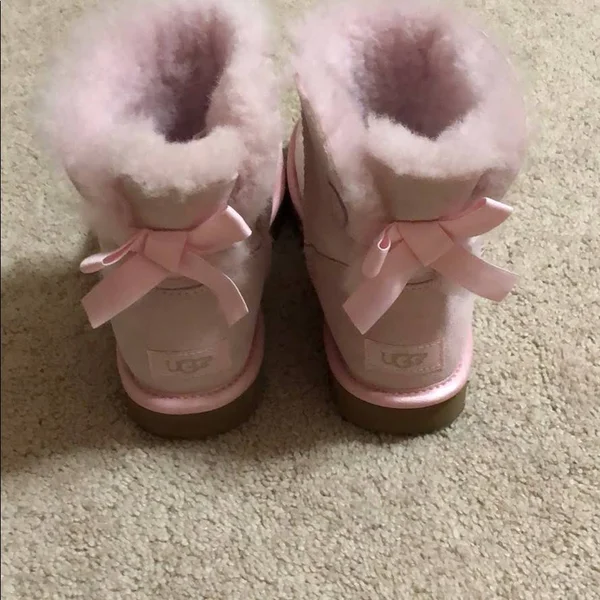 Ugg Shoes - Ugg Metallic Mini Bailey Pink, Color: Pink, Size: 6, Camilaann6&s Closet