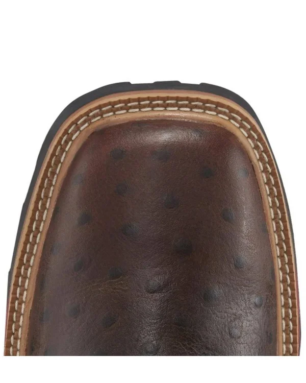 Justin Men's Derrickman Ostrich Print Boot