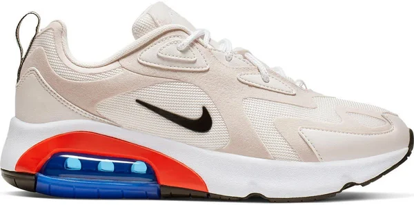 Nike Women's Air Max 200 Sneakers - Sail/Black/Desert Sand/Phantom - 8