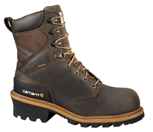 Carhartt Men's 8x22 Waterproof Composite Toe Logger Climbing Boot