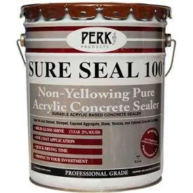 Sure Seal 100 Acrylic Sealer, Clear Gloss Finish 5 Gallon Pail 1/Case - CP-1548