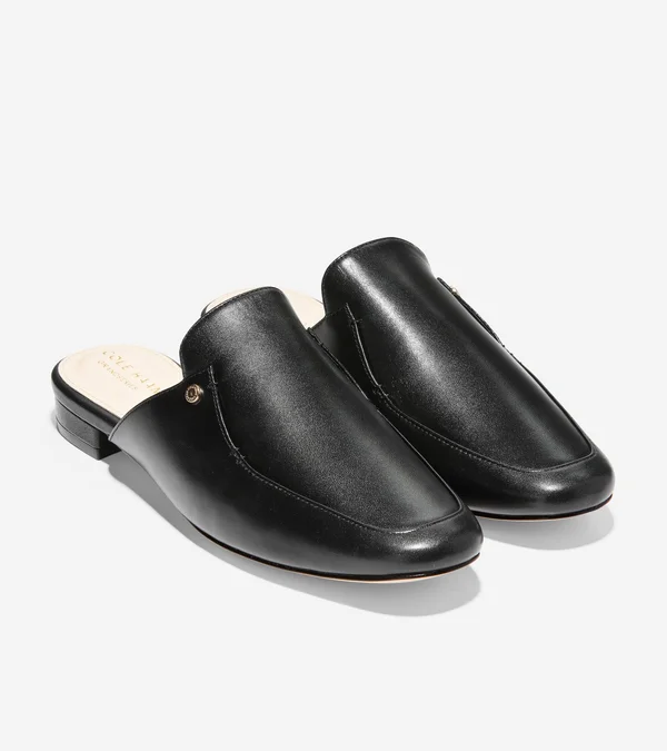 Cole Haan Ryan Mule Black Leather - Men's, Size: 8 B (Medium)