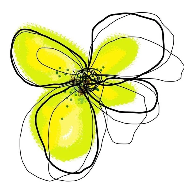 Easy Art Prints Jan Weiss's 'Yellow Petals One' Premium Canvas Art - 24 x 24 - Brazilian Barnwood Frame