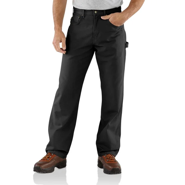 Carhartt Cotton Loose Fit Canvas Carpenter Pant, Black, 46W 32L
