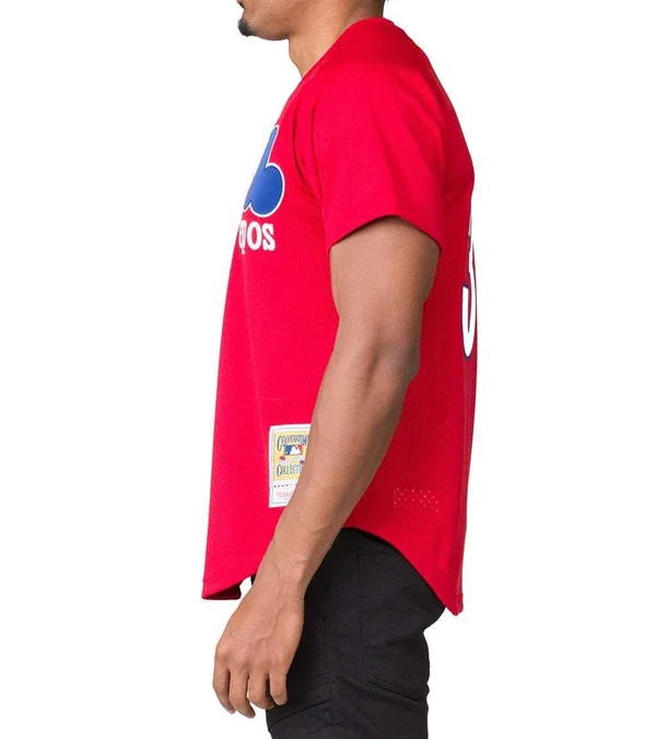 Tim Raines Montreal Expos Mitchell & Ness Batting Practice Jersey - Red