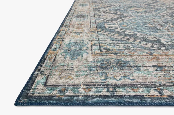 Loloi II Skye SKY-03 Denim/Natural Rug - 6&0x22x6&0x22 - Round