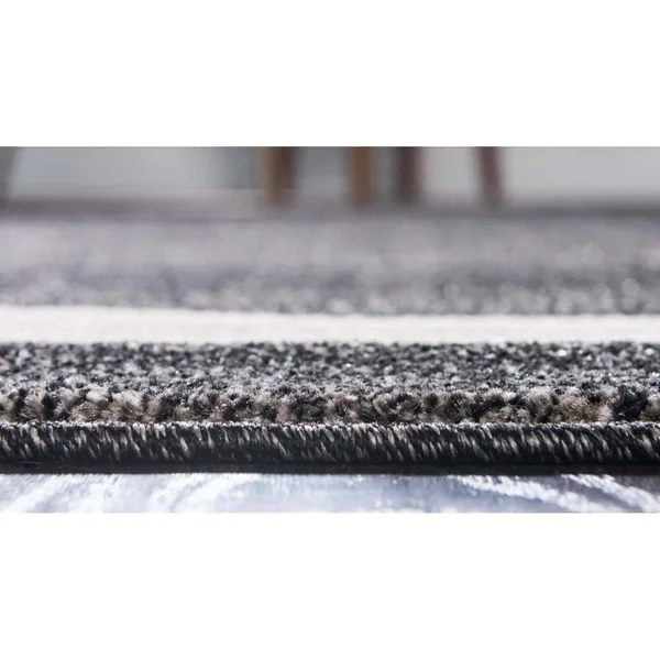 2&7x22x10& Runner Maria Del Mar Rug Black/Ivory - Unique Loom