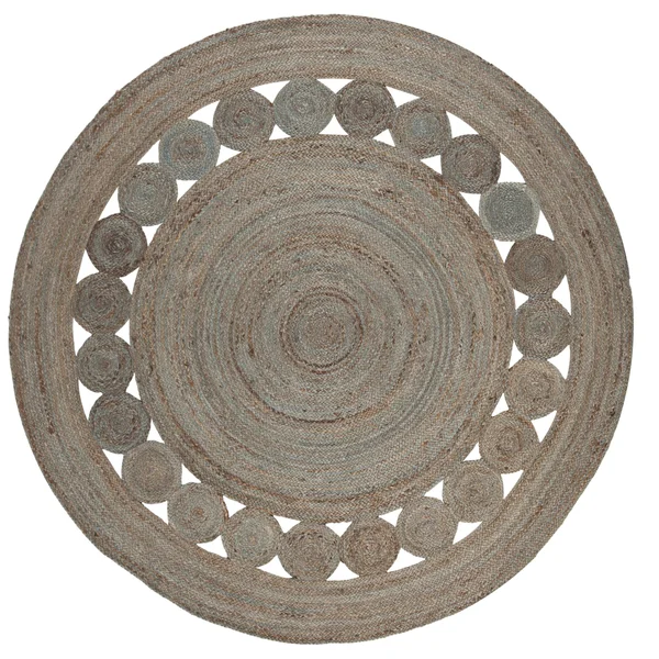 Safavieh Natural Fiber Morgan Braided Jute Area Rug, Natural, 6&6 inch x 6&6 inch Round
