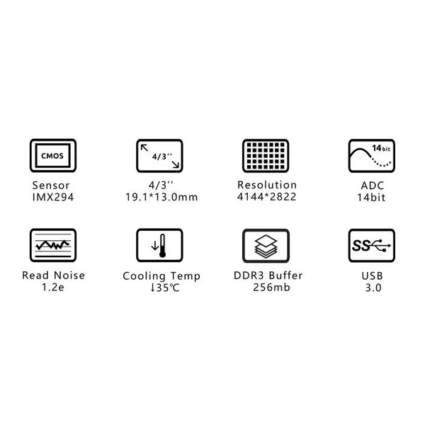 ZWO ASI294MC Pro Cooled Color CMOS Camera