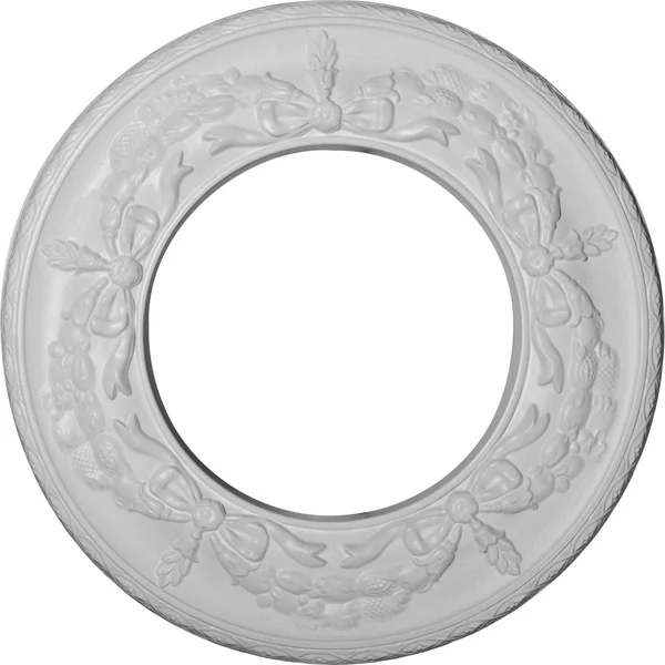13 1/4x22OD x 7 1/8x22ID x 7/8x22P Salem Ceiling Medallion (Fits Canopies Up to 7 1/8x22), Hand-Painted Green Gold
