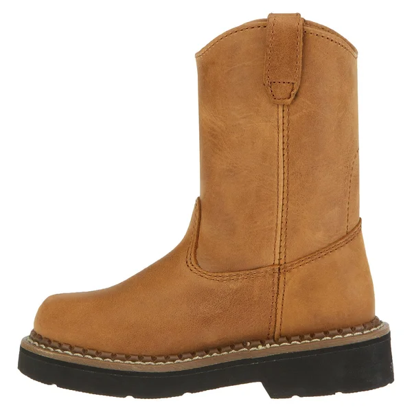 Georgia Boot Kids& Wellington Work Boots - Brown