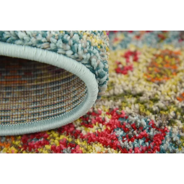 Unique Loom Lassen Sedona Area Rug - 3& 3 x 5& 3 (Light Blue)